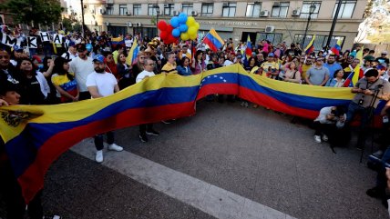 Venezolanos en Chile se sumaron a las movilizaciones realizadas a nivel mundial