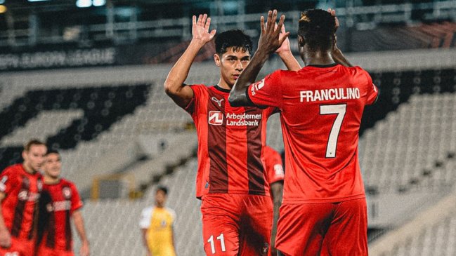 Osorio tuvo gran actuación en triunfazo de Midtjylland por la Europa League