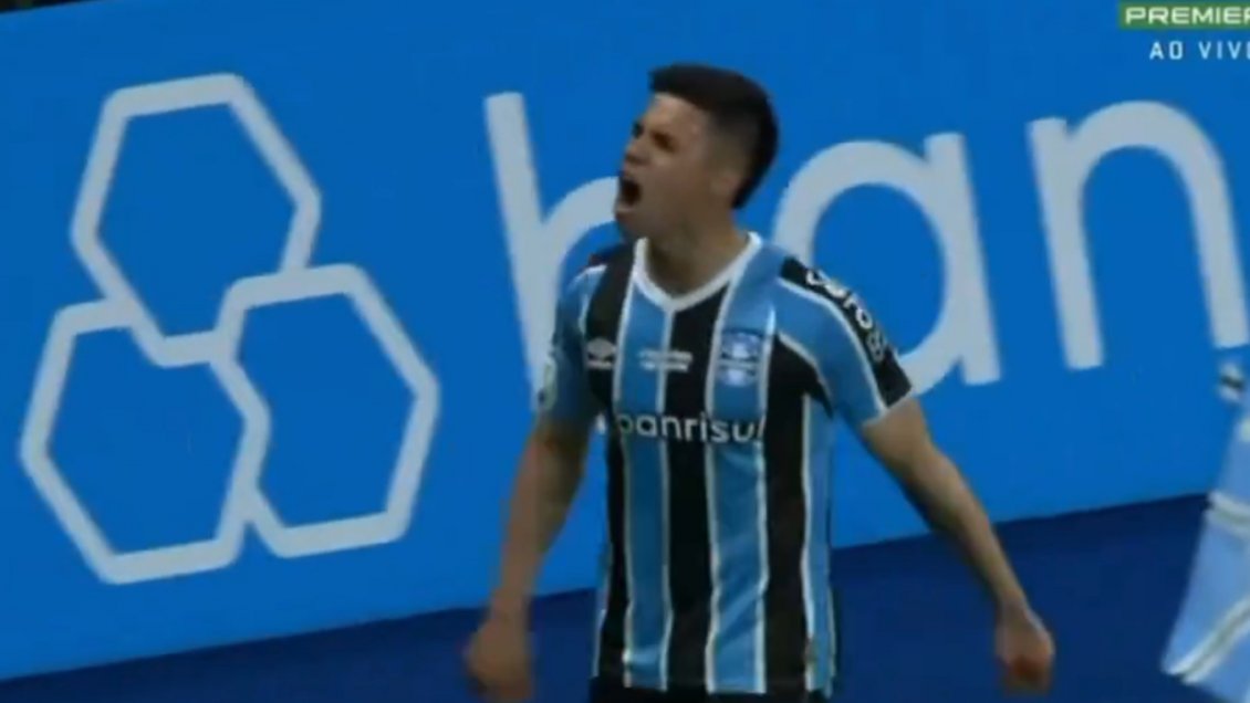 [VIDEO] Alexander Aravena celebró su primer gol para Gremio en el Brasileirao