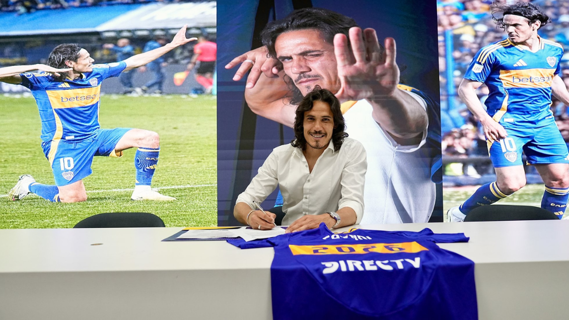 Edinson Cavani renovó con Boca Juniors hasta diciembre del 2026