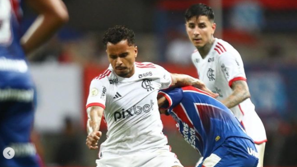 Erick Pulgar tuvo una buena actuación en triunfo de Flamengo