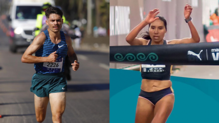   Matías Silva y Aydee Loayza se coronaron en el Maratón de Viña 