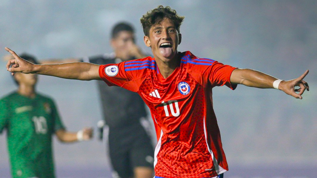   La Roja goleó a Bolivia para ubicarse líder en la fase grupal del Sudamericano Sub 15 