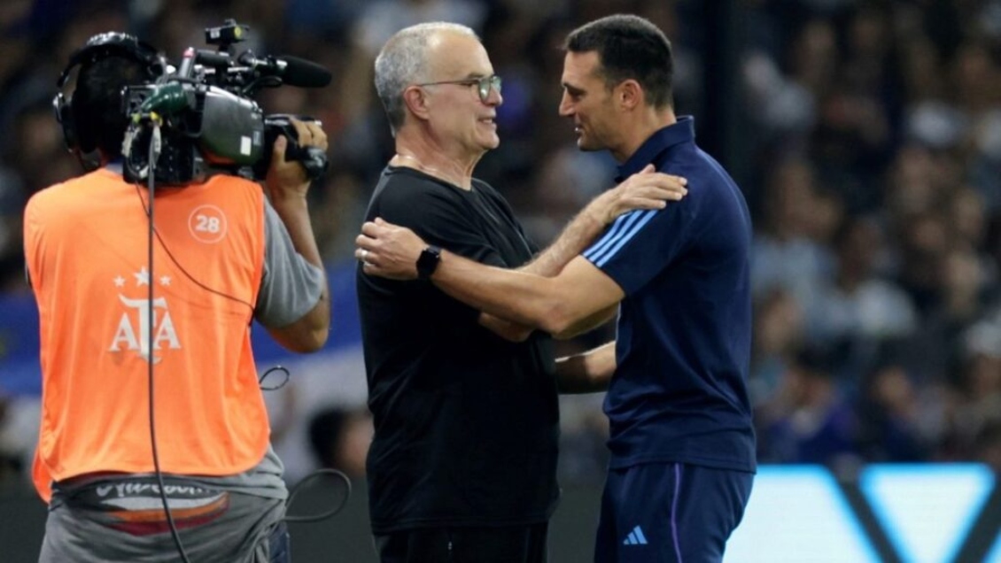 Scaloni por Bielsa: No es momento de echar leña al fuego