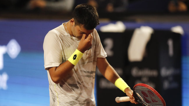 Tomás Barrios sufrió estrepitosa caída en cuartos del Challenger de Campinas