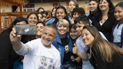   Osvaldo Laport, embajador de buena voluntad de Acnur, visitó Chile 