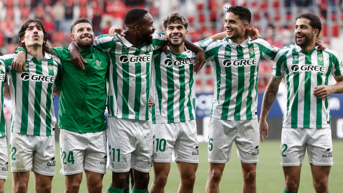 Real Betis recuperó terreno con sufrido triunfo ante Osasuna