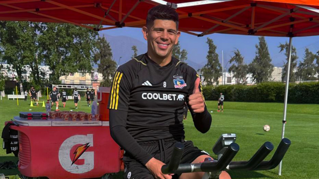 Esteban Pavez volvió a trabajar con Colo Colo tras su cuadro de neumonía