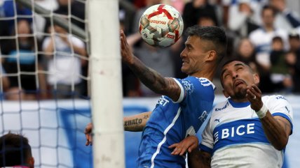  Charles Aránguiz anotó el empate para U. de Chile en el clásico con la UC 