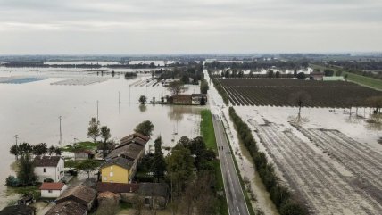   Italia: Un muerto y más de 2.000 evacuados por fuertes lluvias e inundaciones 