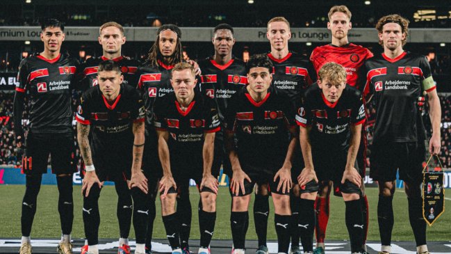 Darío Osorio destacó en victoria de Midtjylland por la Europa League