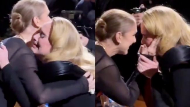 Adele rompió en llanto al encontrarse con Céline Dion en residencia de Las Vegas
