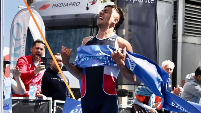 El chileno Andree Buc se alzó como ganador del Triatlón de Viña del Mar