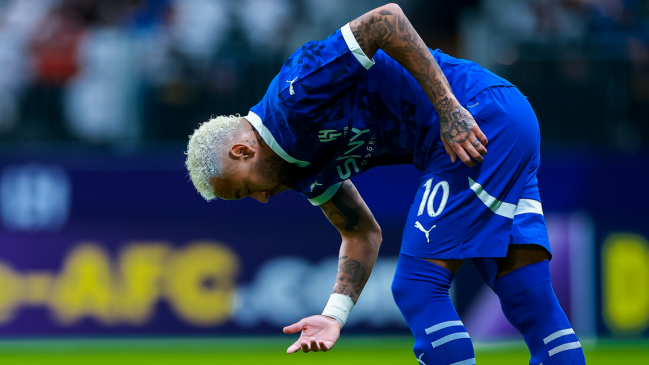 Neymar se lesionó en su segundo partido de regreso en Al Hilal