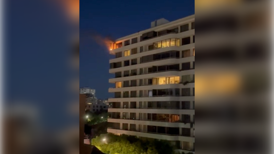 Incendio afectó a un departamento en Viña del Mar