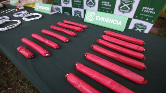 Dos detenidos en Illapel por tenencia de 19 kilos de explosivos