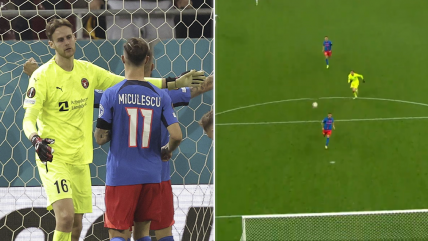   [VIDEO] Grosero error de Midtjylland propició golazo de pecho de Steaua Bucarest 