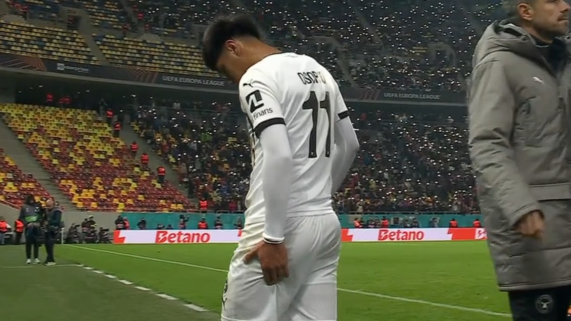 ¡Alarma en la Roja! Darío Osorio salió lesionado en la Europa League