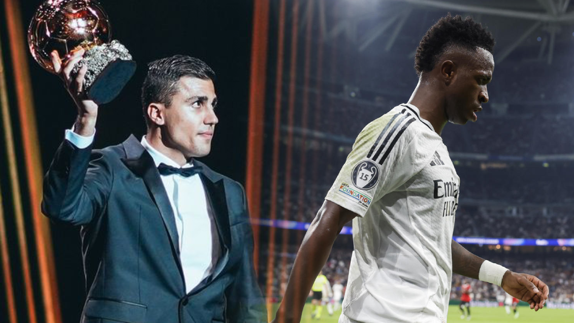 Revelaron diferencia entre Rodri y Vinícius en votaciones del Balón de Oro
