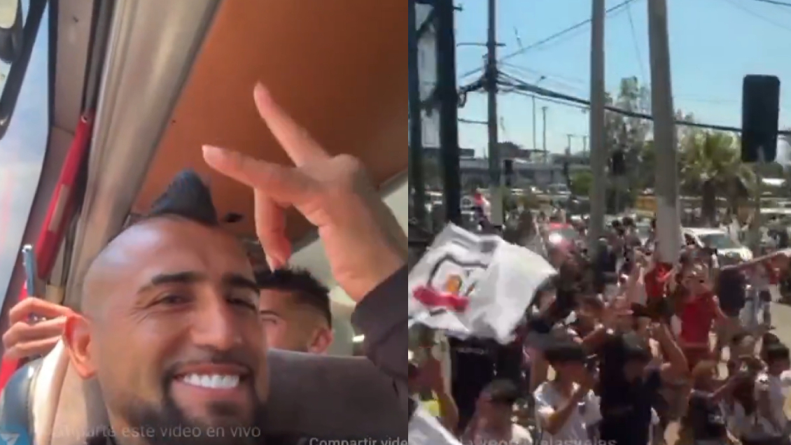 Vidal ante espectacular despedida al plantel: 