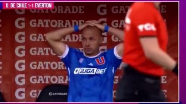 La viral reacción de Marcelo Díaz tras ver como se le escapaba el título a la U