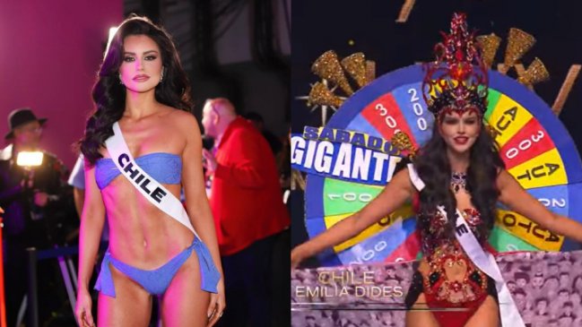 Emilia Dides desfiló con traje inspirado en 