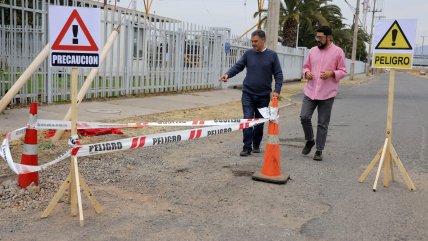 Acompañado por Ossandón, Francisco Orrego presentó proyecto para pavimentación de calles