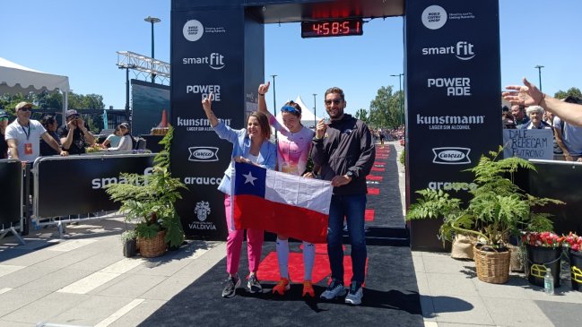Chilena Macarena Salazar hizo historia al ganar el primer Ironman de Valdivia