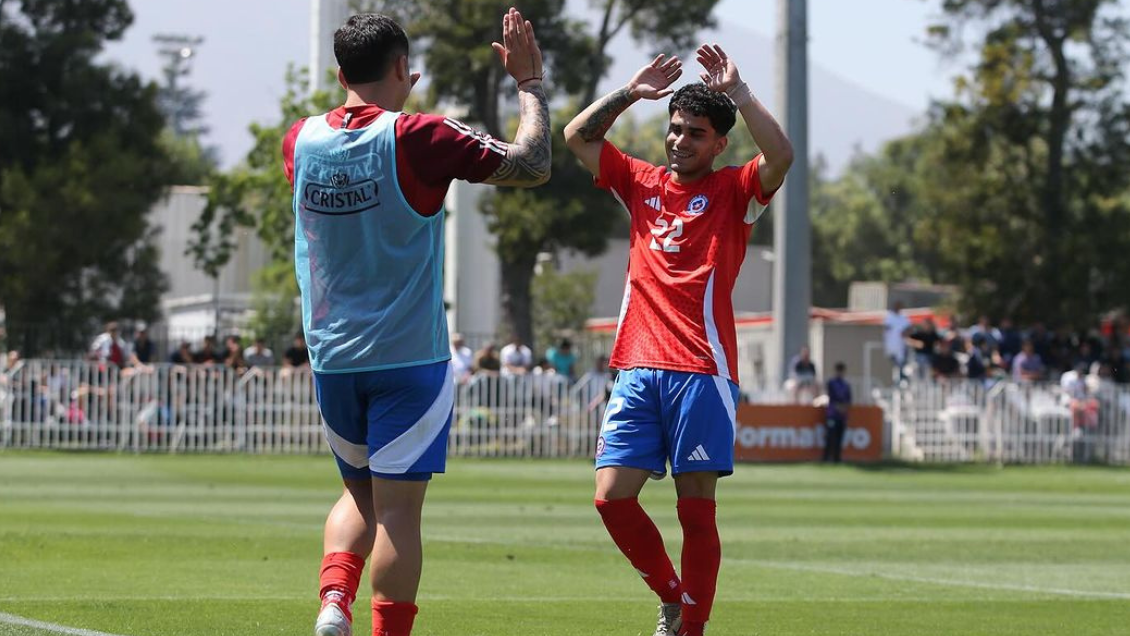 La Roja sub 20 superó a Perú y cerró de buena manera su ciclo de amistosos