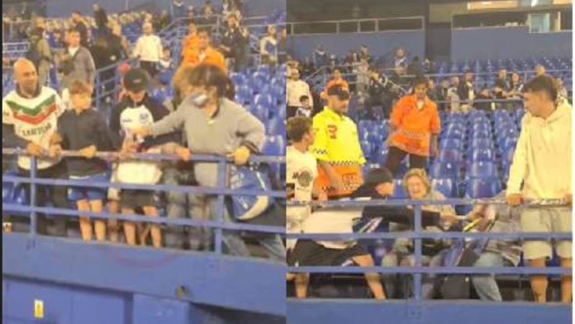 [VIDEO] Camiseta de Bouzat provocó repudiable discusión entre una mujer y un niño en Argentina