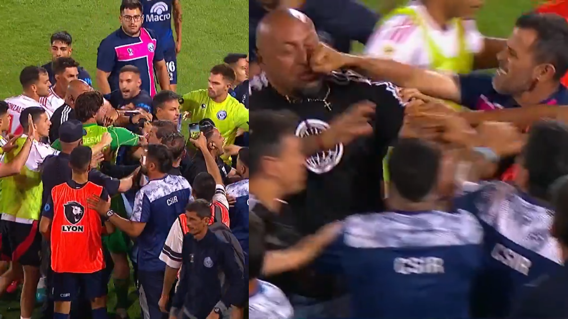 [VIDEOS] Partido de River Plate en Mendoza terminó en enorme pelea