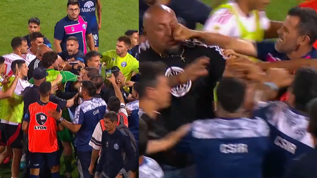 [VIDEOS] Partido de River Plate en Mendoza terminó en enorme pelea