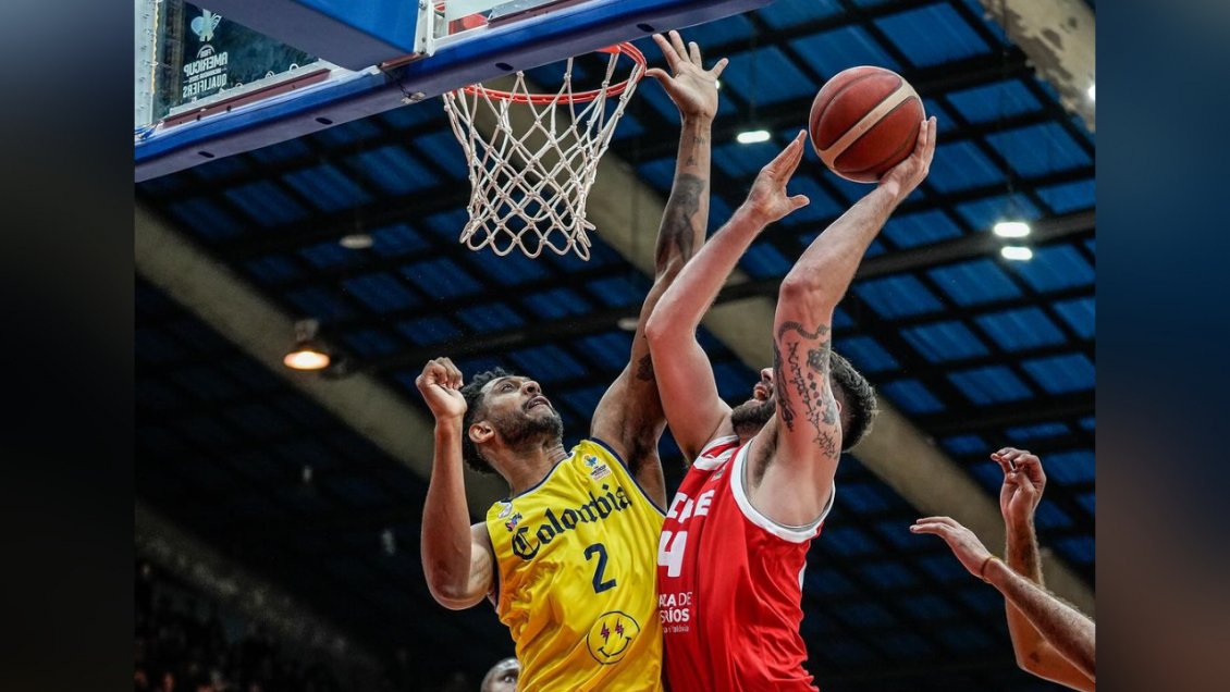 Chile sufrió duro tropiezo ante Colombia en las clasificatorias para la AmeriCup 2025