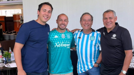   Marcelo Díaz se reunió con Guillermo Francella antes de la final de Sudamericana 