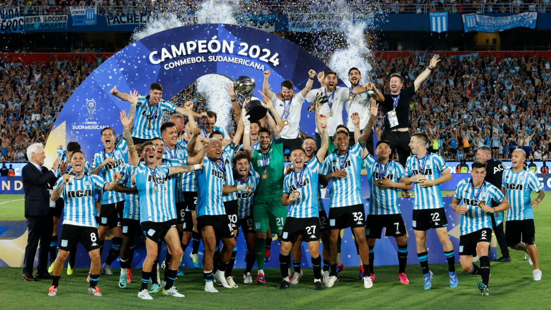Gabriel Arias gritó campeón con Racing tras vencer a Cruzeiro y ganar la Copa Sudamericana 2024