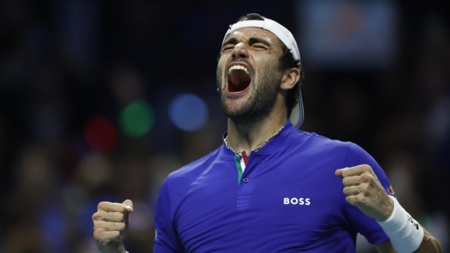 Italia golpeó primero con Berrettini y quedó a un paso de obtener la Copa Davis