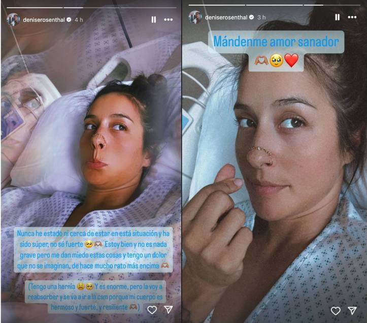 Denise Rosenthal reveló complicación de salud