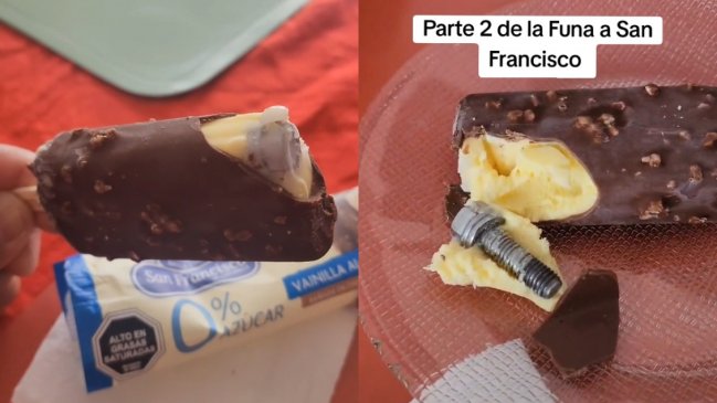 Hombre encontró un tornillo en su helado y empresa le pidió borrar el video: 