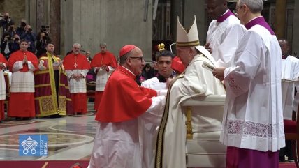   Fernando Chomali se convirtió en el noveno cardenal chileno de la historia 