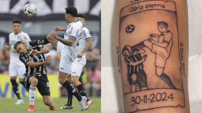 [VIDEO] Hincha de Botafogo se tatuó la expulsión de Gregore en la final de Libertadores