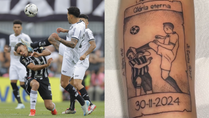   [VIDEO] Hincha de Botafogo se tatuó la expulsión de Gregore en la final de Libertadores 