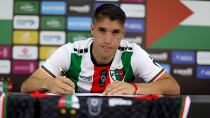   Palestino oficializó el fichaje del delantero Gonzalo Tapia 