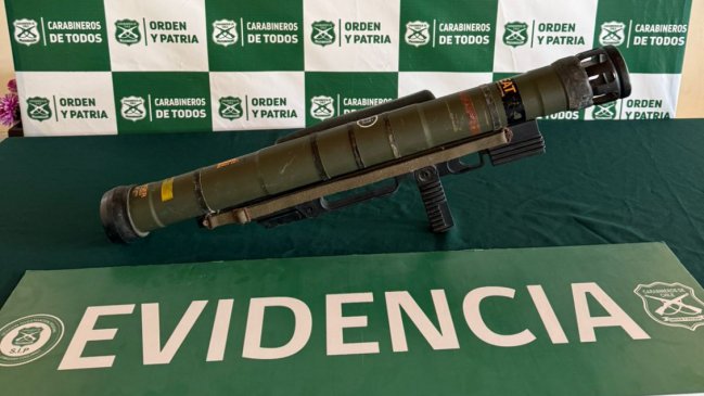 Detienen en Coquimbo a sujeto vendiendo un lanzacohetes