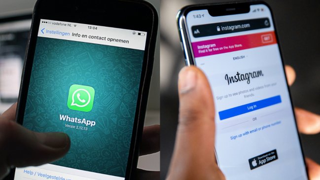 Usuarios reportan caída de Whatsapp, Instagram y Facebook