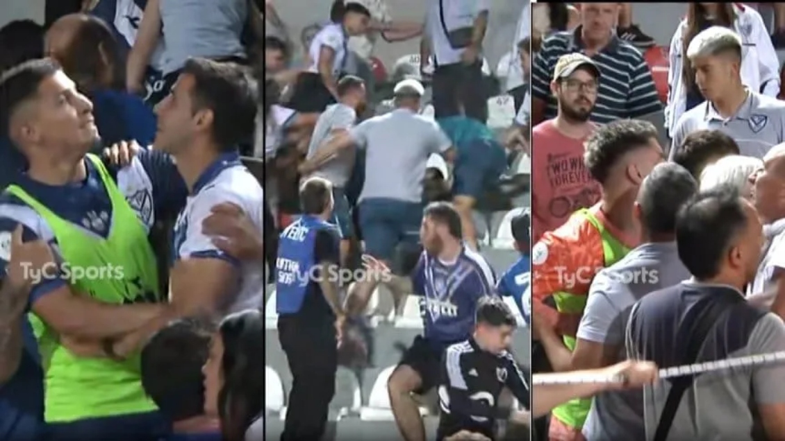 [VIDEO] Jugadores de Vélez terminaron a los golpes con hinchas tras la Copa Argentina