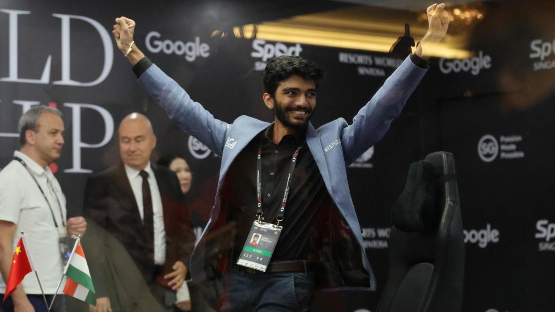 Gukesh se convirtió en el campeón mundial de ajedrez más joven de la historia