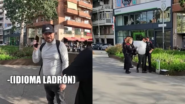 Chileno causa repudio al ser captado robando en España: 