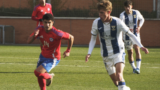 La Roja sub 20 cayó ante Deportivo Leganés en su primer duelo en España