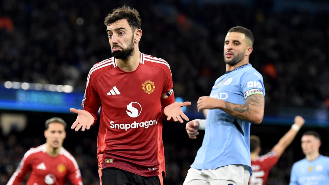 Manchester City protagonizó nuevo traspié tras sufrir una agónica remontada del United