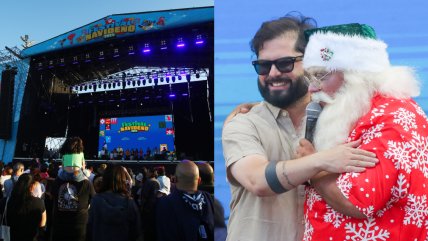 Presidente Boric participó en el Festival Navideño en el Estadio Nacional